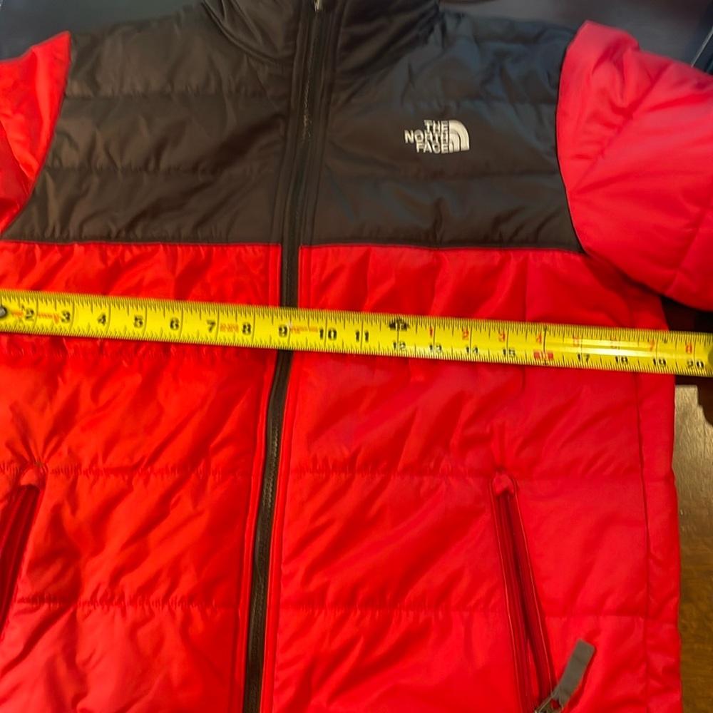 North face reversible jacket. Red/black or all gray